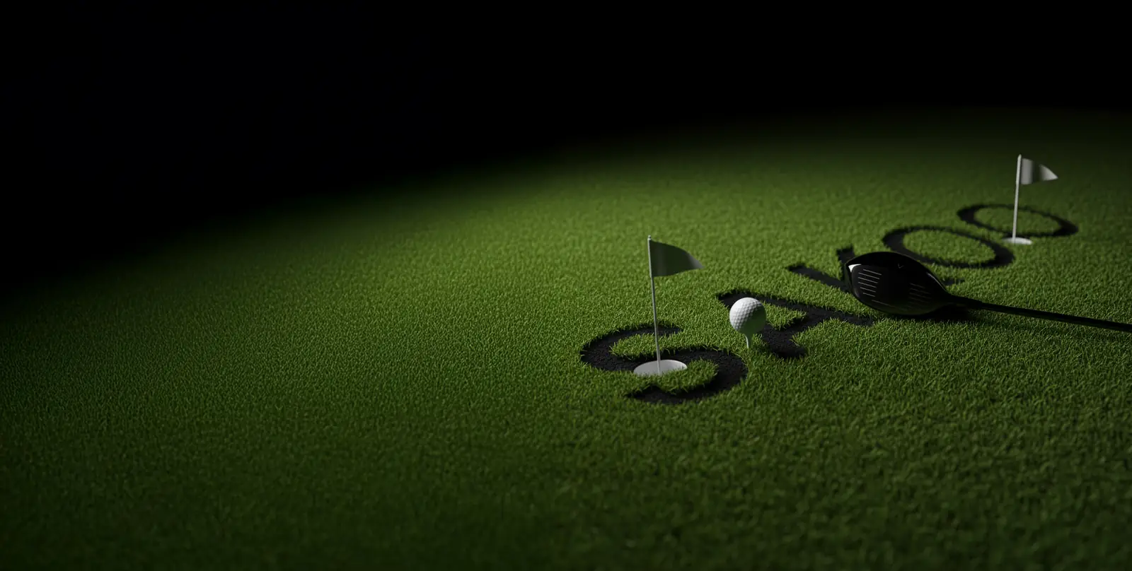 Golf night scene